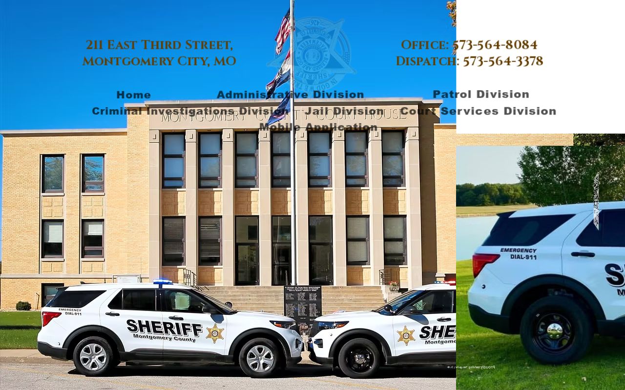 Montgomery County criminal history Sheriff official homepage