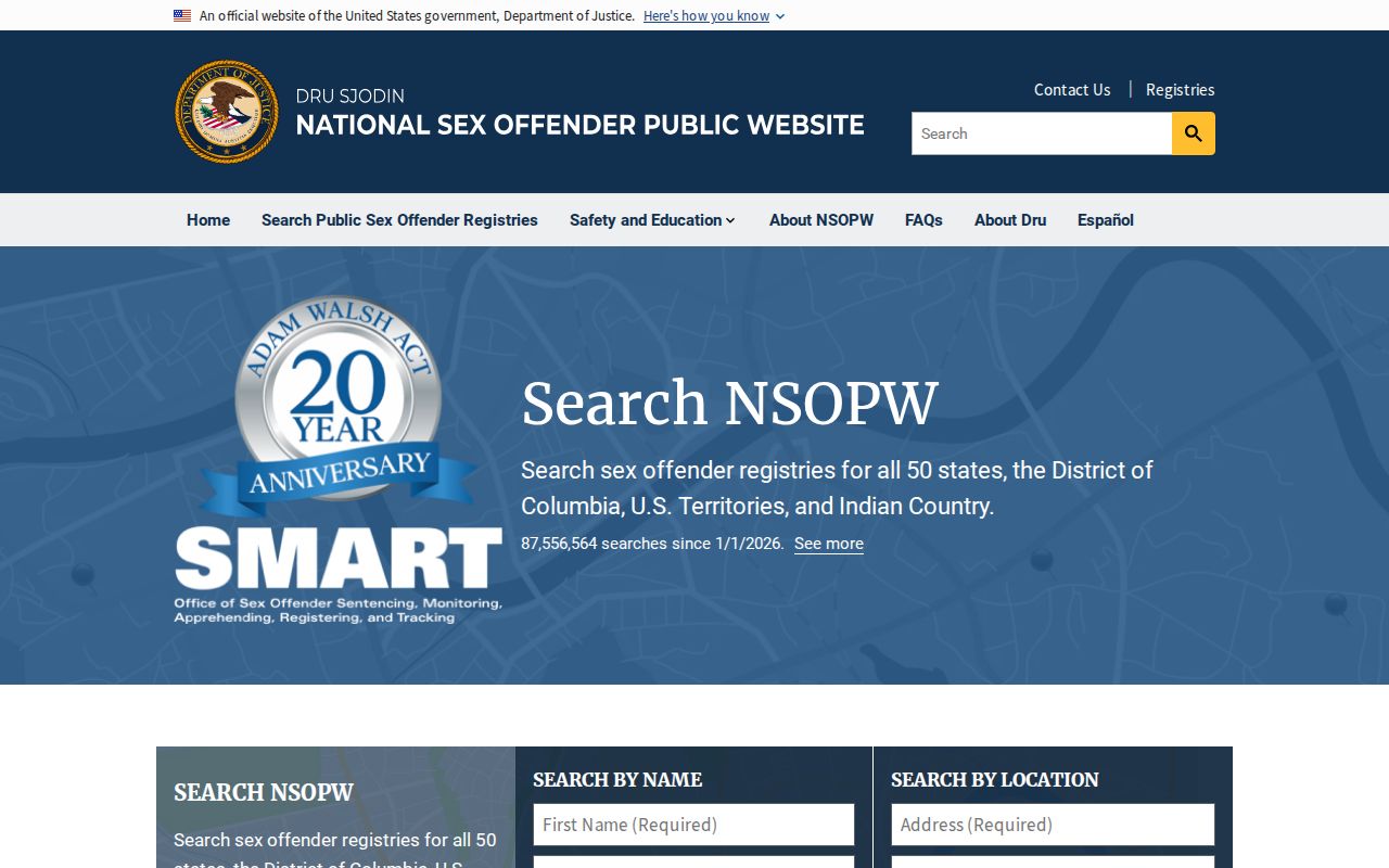 National sex offender registry search available to Montgomery County residents
